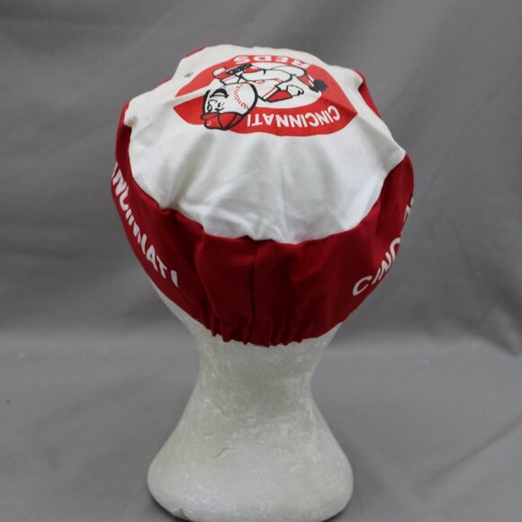 Cincinnati Reds Hat (VTG) - All Over Print by Midway - Adult Stretch Fit - Picture 5 of 10
